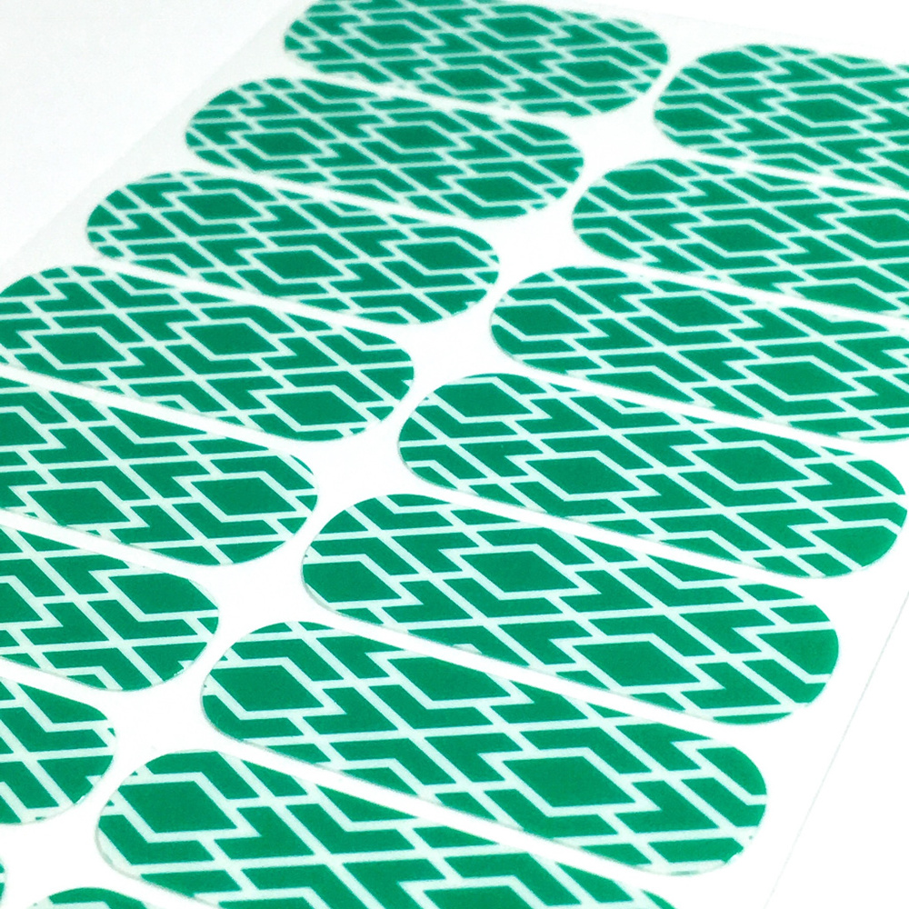 Jamberry Aqua Modern Diamond Nail Wraps, TBT, Full